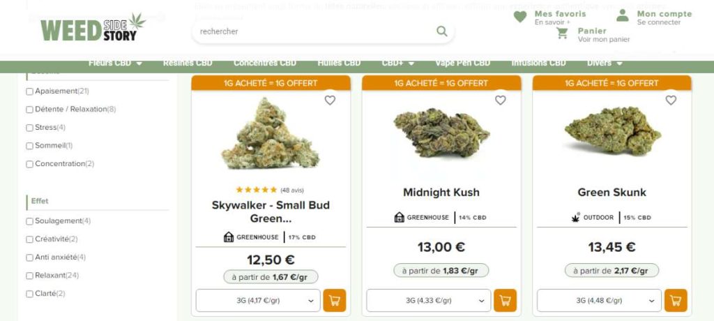 Fleurs Weed Side Story